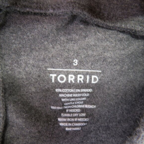 Torrid Pants Plus Size 3X Dark Gray‎ Leggings Stretch Comfort - Picture 3 of 6